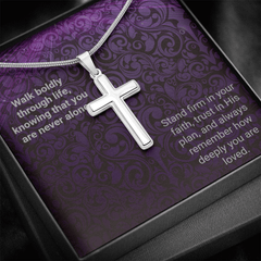 Snake Chain Cross Necklace - Walk Boldly - The Best Shop 4U