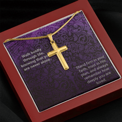 Snake Chain Cross Necklace - Walk Boldly - The Best Shop 4U