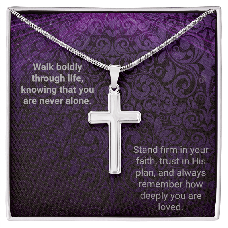 Snake Chain Cross Necklace - Walk Boldly - The Best Shop 4U