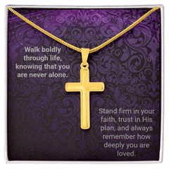 Snake Chain Cross Necklace - Walk Boldly - The Best Shop 4U