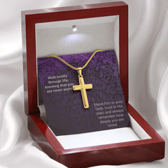 Snake Chain Cross Necklace - Walk Boldly - The Best Shop 4U