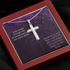Snake Chain Cross Necklace - Walk Boldly - The Best Shop 4U