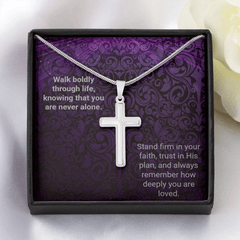 Snake Chain Cross Necklace - Walk Boldly - The Best Shop 4U