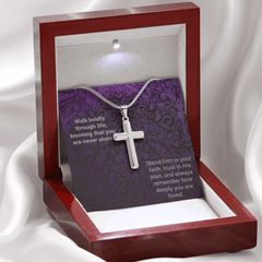 Snake Chain Cross Necklace - Walk Boldly - The Best Shop 4U