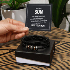 Son, Your Smile - Mens Leather Bracelet - The Best Shop 4U