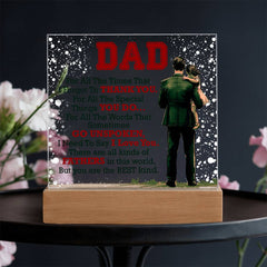 Thank You Dad - Acrylic Square - The Best Shop 4U