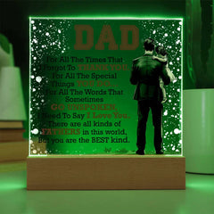 Thank You Dad - Acrylic Square - The Best Shop 4U