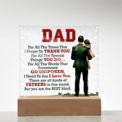 Thank You Dad - Acrylic Square - The Best Shop 4U