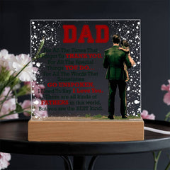 Thank You Dad - Acrylic Square - The Best Shop 4U