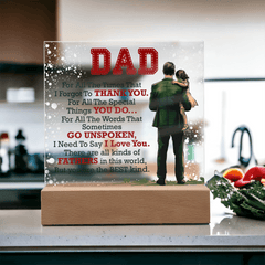 Thank You Dad - Acrylic Square - The Best Shop 4U