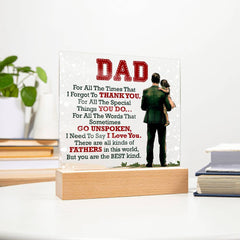 Thank You Dad - Acrylic Square - The Best Shop 4U