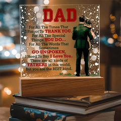 Thank You Dad - Acrylic Square - The Best Shop 4U