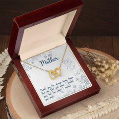 Thank You For Always Being There - Interlocking Hearts Necklace - The Best Shop 4U