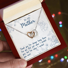 Thank You For Always Being There - Interlocking Hearts Necklace - The Best Shop 4U