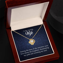 To My Amazing Wife - Love Knot Necklace - The Best Shop 4U