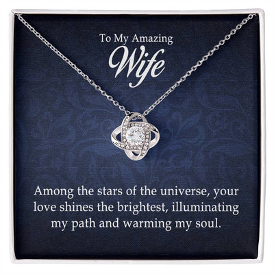 To My Amazing Wife - Love Knot Necklace - The Best Shop 4U