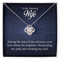 To My Amazing Wife - Love Knot Necklace - The Best Shop 4U