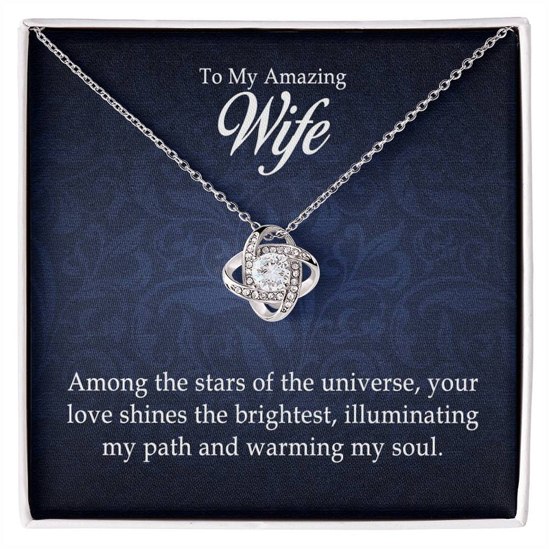 To My Amazing Wife - Love Knot Necklace - The Best Shop 4U