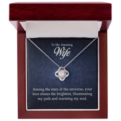 To My Amazing Wife - Love Knot Necklace - The Best Shop 4U