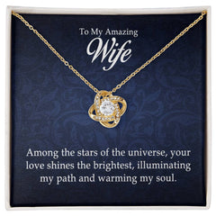 To My Amazing Wife - Love Knot Necklace - The Best Shop 4U