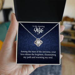 To My Amazing Wife - Love Knot Necklace - The Best Shop 4U