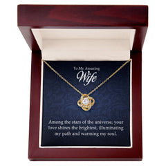 To My Amazing Wife - Love Knot Necklace - The Best Shop 4U