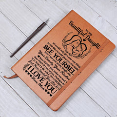 To My Beautiful Daughter – Leather Journal - The Best Shop 4U