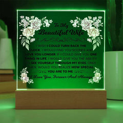 To My Beautiful Wife – Acrylic Square - The Best Shop 4U