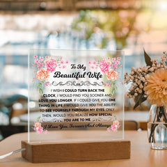 To My Beautiful Wife – Acrylic Square - The Best Shop 4U