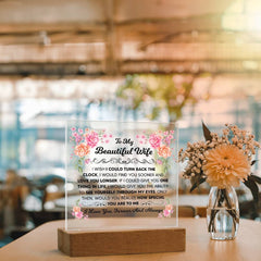 To My Beautiful Wife – Acrylic Square - The Best Shop 4U