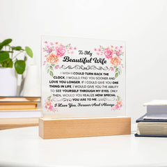 To My Beautiful Wife – Acrylic Square - The Best Shop 4U