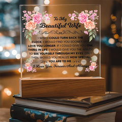 To My Beautiful Wife – Acrylic Square - The Best Shop 4U