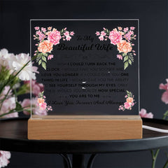 To My Beautiful Wife – Acrylic Square - The Best Shop 4U