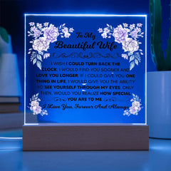To My Beautiful Wife – Acrylic Square - The Best Shop 4U