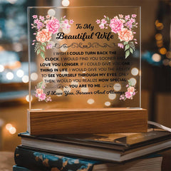 To My Beautiful Wife – Acrylic Square - The Best Shop 4U