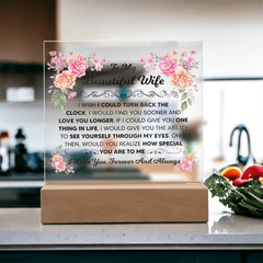 To My Beautiful Wife – Acrylic Square - The Best Shop 4U
