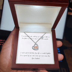 To My Beautiful Wife - Baby Feet Necklace - The Best Shop 4U