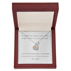 To My Beautiful Wife - Baby Feet Necklace - The Best Shop 4U