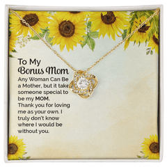 To My Bonus Mom - Loving Me As Your Own - Necklace - The Best Shop 4U
