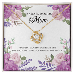 To My Bonus Mom - You Made My Life Better - Necklace - The Best Shop 4U