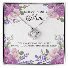 To My Bonus Mom - You Made My Life Better - Necklace - The Best Shop 4U