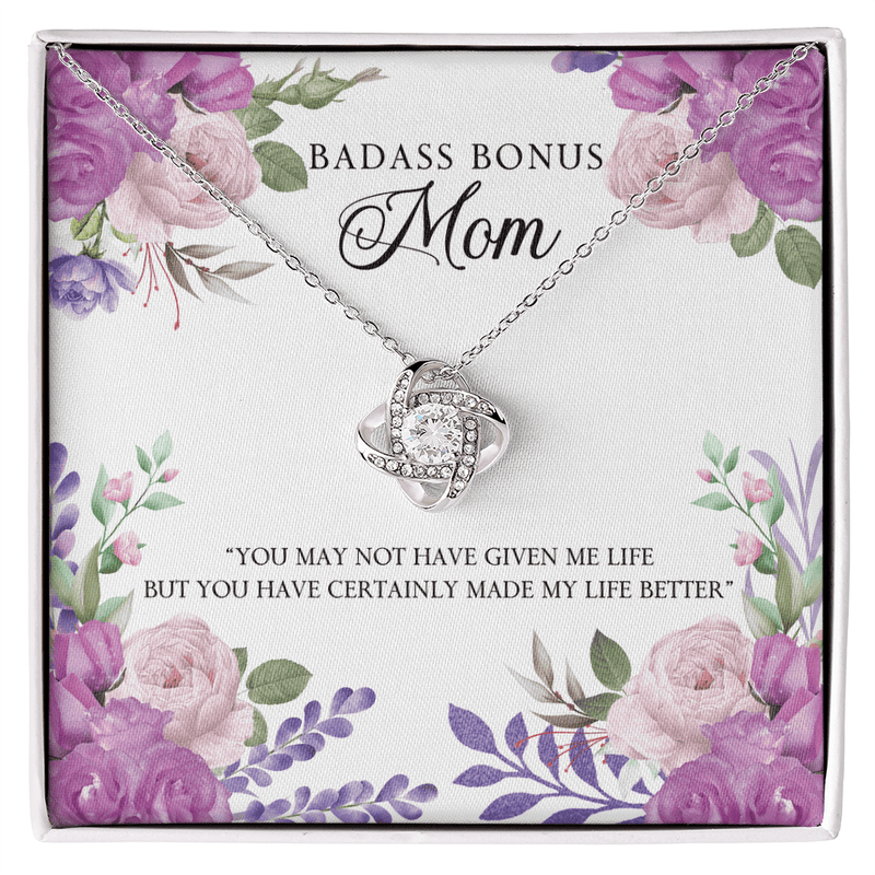 To My Bonus Mom - You Made My Life Better - Necklace - The Best Shop 4U