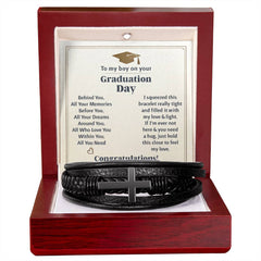 To My Boy Graduation Memories (Love You Forever) – Cross Bracelet - The Best Shop 4U
