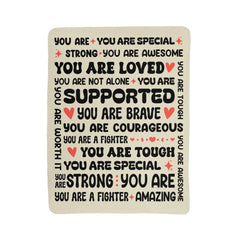 To My Braver Daughter (From Mom) – You Are Special Sherpa Fleece Blanket - The Best Shop 4U