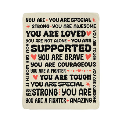 To My Braver Daughter (From Mom) – You Are Special Sherpa Fleece Blanket - The Best Shop 4U