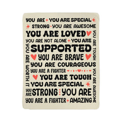 To My Braver Daughter (From Mom) – You Are Special Sherpa Fleece Blanket - The Best Shop 4U
