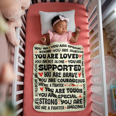 To My Braver Daughter (From Mom) – You Are Special Sherpa Fleece Blanket - The Best Shop 4U