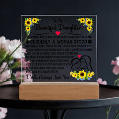 To My Daughter – Acrylic Square - The Best Shop 4U