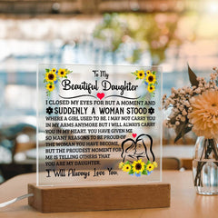 To My Daughter – Acrylic Square - The Best Shop 4U