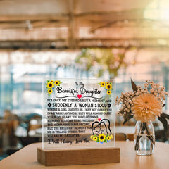 To My Daughter – Acrylic Square - The Best Shop 4U